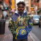 Central African Republic Hoodie Jungle Animal - African Pride