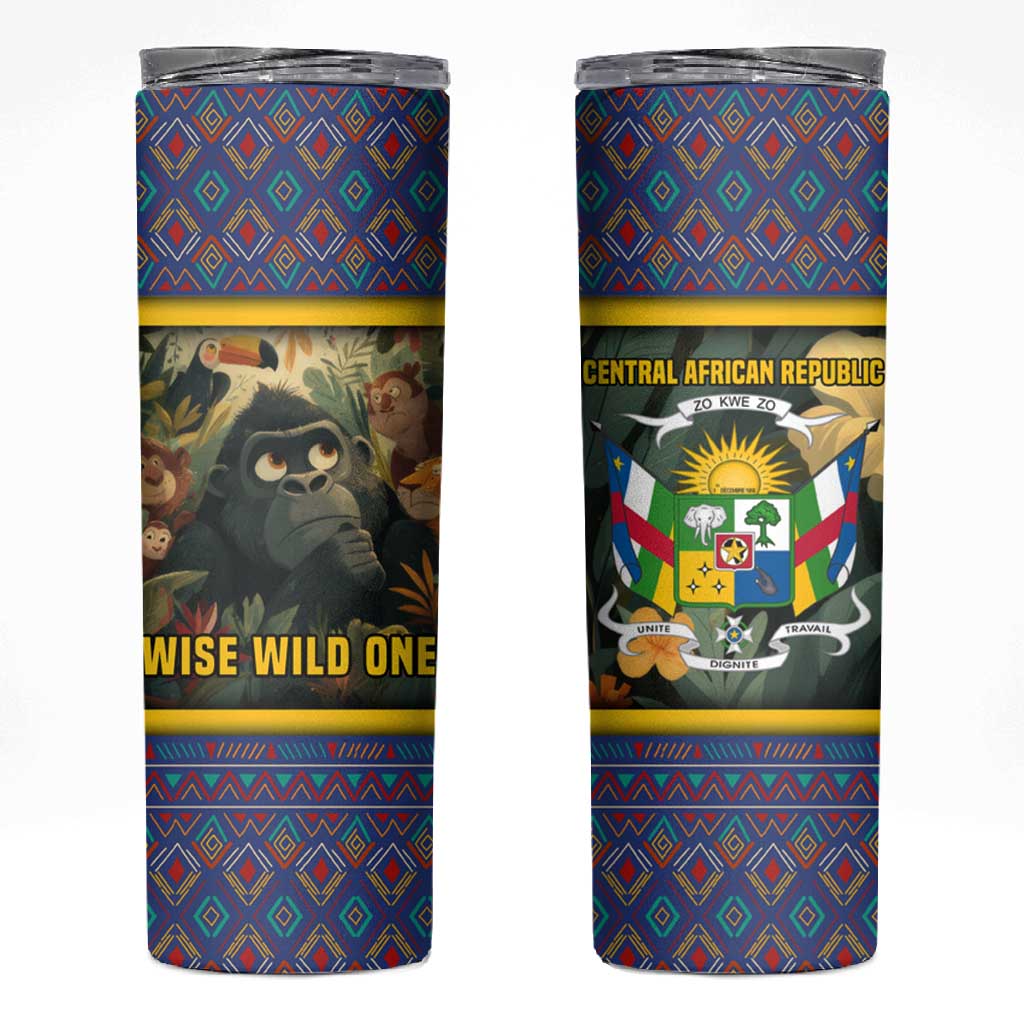 Central African Republic Skinny Tumbler Jungle Animal - African Pride