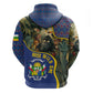 Central African Republic Zip Hoodie Jungle Animal - African Pride