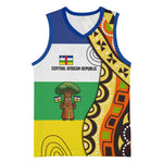Central African Republic Basketball Jersey Baobab and Flag TS04
