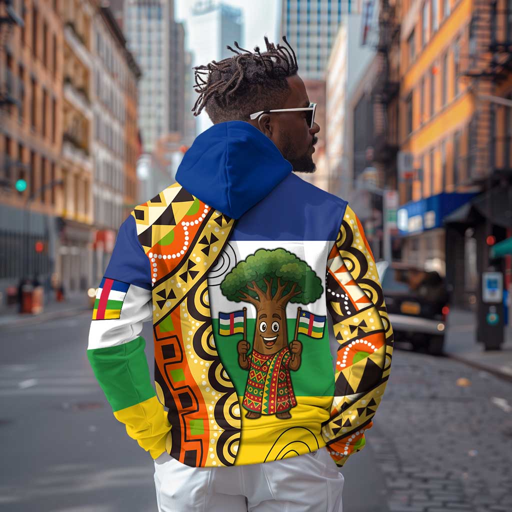 Central African Republic Hoodie Baobab and Flag - African Pride