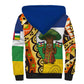 Central African Republic Sherpa Hoodie Baobab and Flag - African Pride
