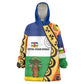 Central African Republic Wearable Blanket Hoodie Baobab and Flag - African Pride