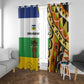 Central African Republic Window Curtain Baobab and Flag - African Pride