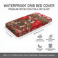 Bill Pickett Christmas Cowboy Baby Bed Cover Snowy Winter Western Rodeo Horse Rider Art