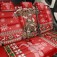 Bill Pickett Christmas Cowboy Back Car Seat Cover Snowy Winter Western Rodeo Horse Rider Art