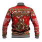 Bill Pickett Christmas Cowboy Baseball Jacket Snowy Winter Western Rodeo Horse Rider Art