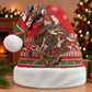 Bill Pickett Christmas Cowboy Christmas Santa Hat Snowy Winter Western Rodeo Horse Rider Art