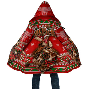 Bill Pickett Christmas Cowboy Cloak Snowy Winter Western Rodeo Horse Rider Art