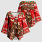 Bill Pickett Christmas Cowboy Kimono Sleeve Blouse Snowy Winter Western Rodeo Horse Rider Art