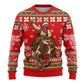 Bill Pickett Christmas Cowboy Ugly Christmas Sweater Snowy Winter Western Rodeo Horse Rider Art