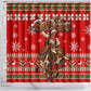 Bill Pickett Christmas Cowboy Shower Curtain Snowy Winter Western Rodeo Horse Rider Art