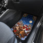Bill Pickett Christmas Bull Rider Car Mats Snowy Winter Western Rodeo Night Art