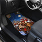 Bill Pickett Christmas Bull Rider Car Mats Snowy Winter Western Rodeo Night Art