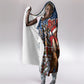 Bill Pickett Christmas Bull Rider Hooded Blanket Snowy Winter Western Rodeo Night Art
