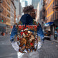 Bill Pickett Christmas Bull Rider Hoodie Snowy Winter Western Rodeo Night Art