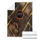 Aten Blanket Ancient Egyptian Cracked Stone Hieroglyph, Solar Eclipse Emblem, and Radiant Sunburst - African Pride