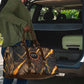 Aten Travel Bag Ancient Egyptian Cracked Stone Hieroglyph, Solar Eclipse Emblem, and Radiant Sunburst - African Pride