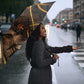 Aten Umbrella Ancient Egyptian Cracked Stone Hieroglyph, Solar Eclipse Emblem, and Radiant Sunburst - African Pride