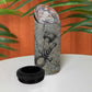 Aten Ancient Egyptian 4 in 1 Can Cooler Tumbler with Gray Astronomical Chart, Radiant Sun Disc Emblem, and Ankh - African Pride