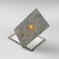 Aten Ancient Egyptian Canvas Wall Art with Gray Astronomical Chart, Radiant Sun Disc Emblem, and Ankh - African Pride
