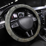 Aten Ancient Egyptian Steering Wheel Cover with Gray Astronomical Chart, Radiant Sun Disc Emblem, and Ankh - African Pride