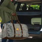 Aten Ancient Egyptian Travel Bag with Gray Astronomical Chart, Radiant Sun Disc Emblem, and Ankh - African Pride