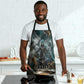 Atum Apron Ancient Egyptian Teal Marble Smoke, Solar Barque Crown, Creator Deity Statue - African Pride