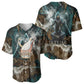 Atum Baseball Jersey Ancient Egyptian Teal Marble Smoke, Solar Barque Crown, Creator Deity Statue - African Pride