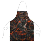 Bennu Apron Ancient Egyptian Lava Crack Texture, Phoenix Firebird and Reborn from Chaos - African Pride