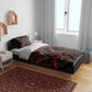 Bennu Bedding Set Ancient Egyptian Lava Crack Texture, Phoenix Firebird and Reborn from Chaos - African Pride
