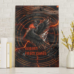 Bennu Canvas Wall Art Ancient Egyptian Lava Crack Texture, Phoenix Firebird and Reborn from Chaos - African Pride