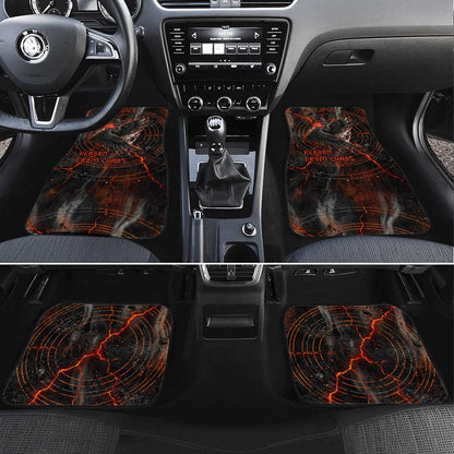 Bennu Car Mats Ancient Egyptian Lava Crack Texture, Phoenix Firebird and Reborn from Chaos - African Pride
