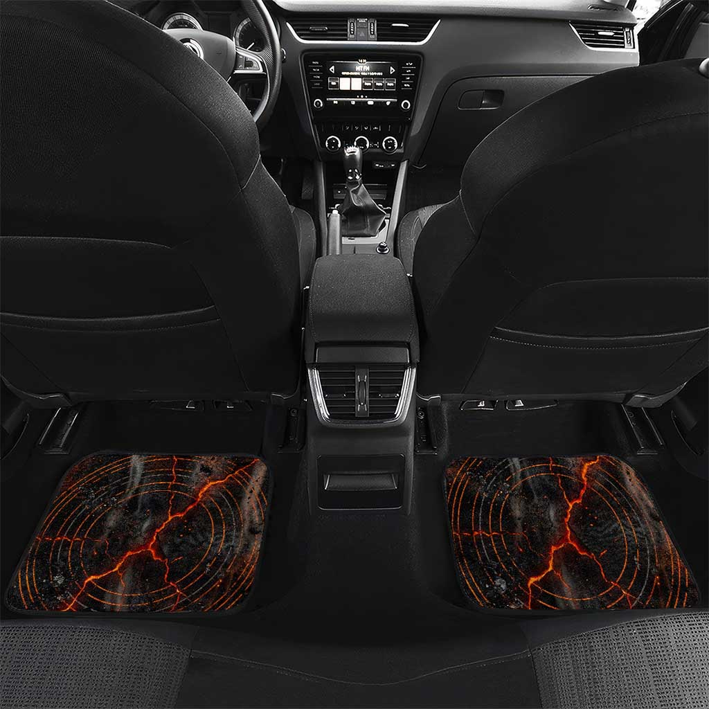 Bennu Car Mats Ancient Egyptian Lava Crack Texture, Phoenix Firebird and Reborn from Chaos - African Pride