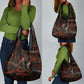 Bennu Grocery Bag Ancient Egyptian Lava Crack Texture, Phoenix Firebird and Reborn from Chaos - African Pride