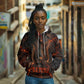 Bennu Hoodie Ancient Egyptian Lava Crack Texture, Phoenix Firebird and Reborn from Chaos - African Pride
