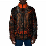 Bennu Padded Jacket Ancient Egyptian Lava Crack Texture, Phoenix Firebird and Reborn from Chaos - African Pride