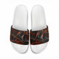 Bennu Slide Sandals Ancient Egyptian Lava Crack Texture, Phoenix Firebird and Reborn from Chaos - African Pride