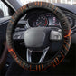 Bennu Steering Wheel Cover Ancient Egyptian Lava Crack Texture, Phoenix Firebird and Reborn from Chaos - African Pride