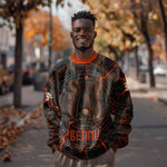 Bennu Sweatshirt Ancient Egyptian Lava Crack Texture, Phoenix Firebird and Reborn from Chaos - African Pride