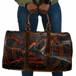 Bennu Travel Bag Ancient Egyptian Lava Crack Texture, Phoenix Firebird and Reborn from Chaos - African Pride