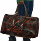 Bennu Travel Bag Ancient Egyptian Lava Crack Texture, Phoenix Firebird and Reborn from Chaos - African Pride