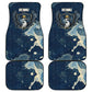 Bennu Ancient Egyptian Car Mats with Deep Blue Ink Wash, Winged Bennu Bird and Soul of Ra - African Pride