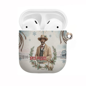Bass Reeves Christmas AirPods Case Old West Deputy Lawman Pine Branch Winter Holiday