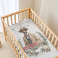 Bass Reeves Christmas Baby Bed Cover Old West Deputy Lawman Pine Branch Winter Holiday