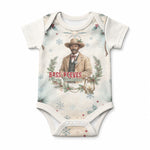 Bass Reeves Christmas Baby Onesie Old West Deputy Lawman Pine Branch Winter Holiday