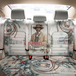 Bass Reeves Christmas Back Car Seat Cover Old West Deputy Lawman Pine Branch Winter Holiday