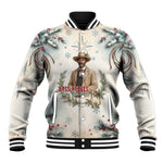Bass Reeves Christmas Baseball Jacket Old West Deputy Lawman Pine Branch Winter Holiday