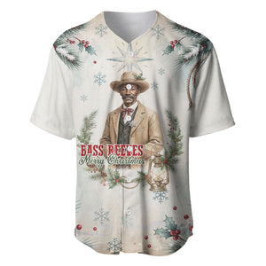 Bass Reeves Christmas Baseball Jersey Old West Deputy Lawman Pine Branch Winter Holiday