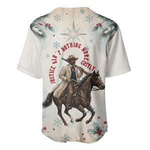 Bass Reeves Christmas Baseball Jersey Old West Deputy Lawman Pine Branch Winter Holiday